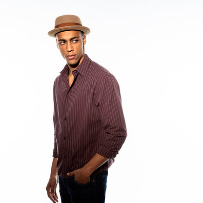 Darron Pork Pie Hat - Premium Wool LiteFelt - Bailey Hats - Bailey Western
