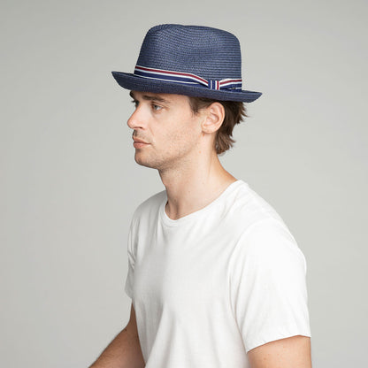 Bailey Hats Salem Fedora - Classic Toyo Braid with Striped Band - Bailey Western