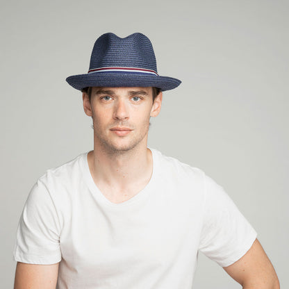Bailey Hats Salem Fedora - Classic Toyo Braid with Striped Band - Bailey Western