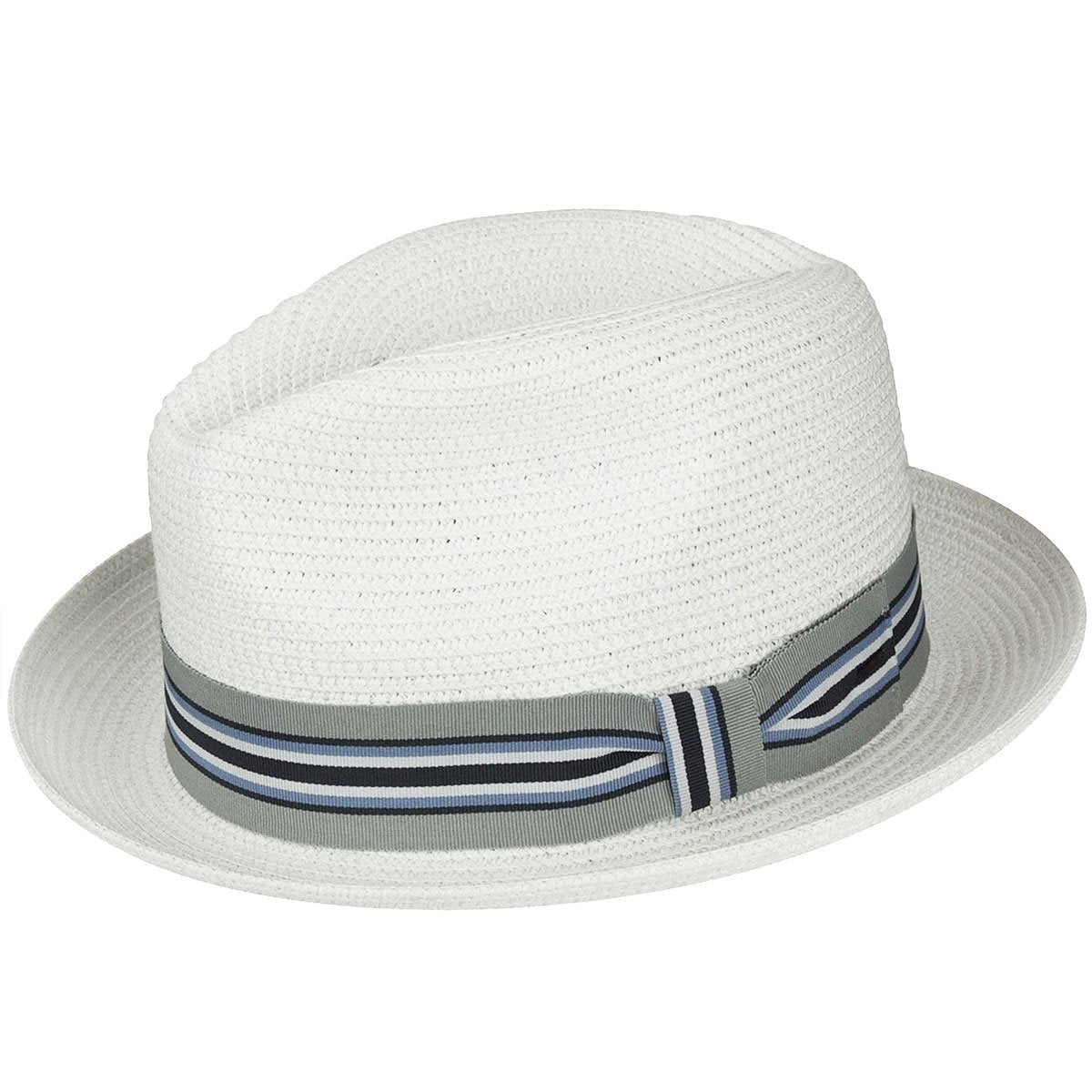 Bailey Hats Salem Fedora - Classic Toyo Braid with Striped Band - Bailey Western