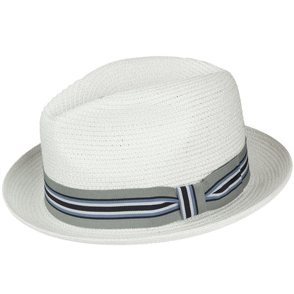 Bailey Hats Salem Fedora - Classic Toyo Braid with Striped Band - Bailey Western