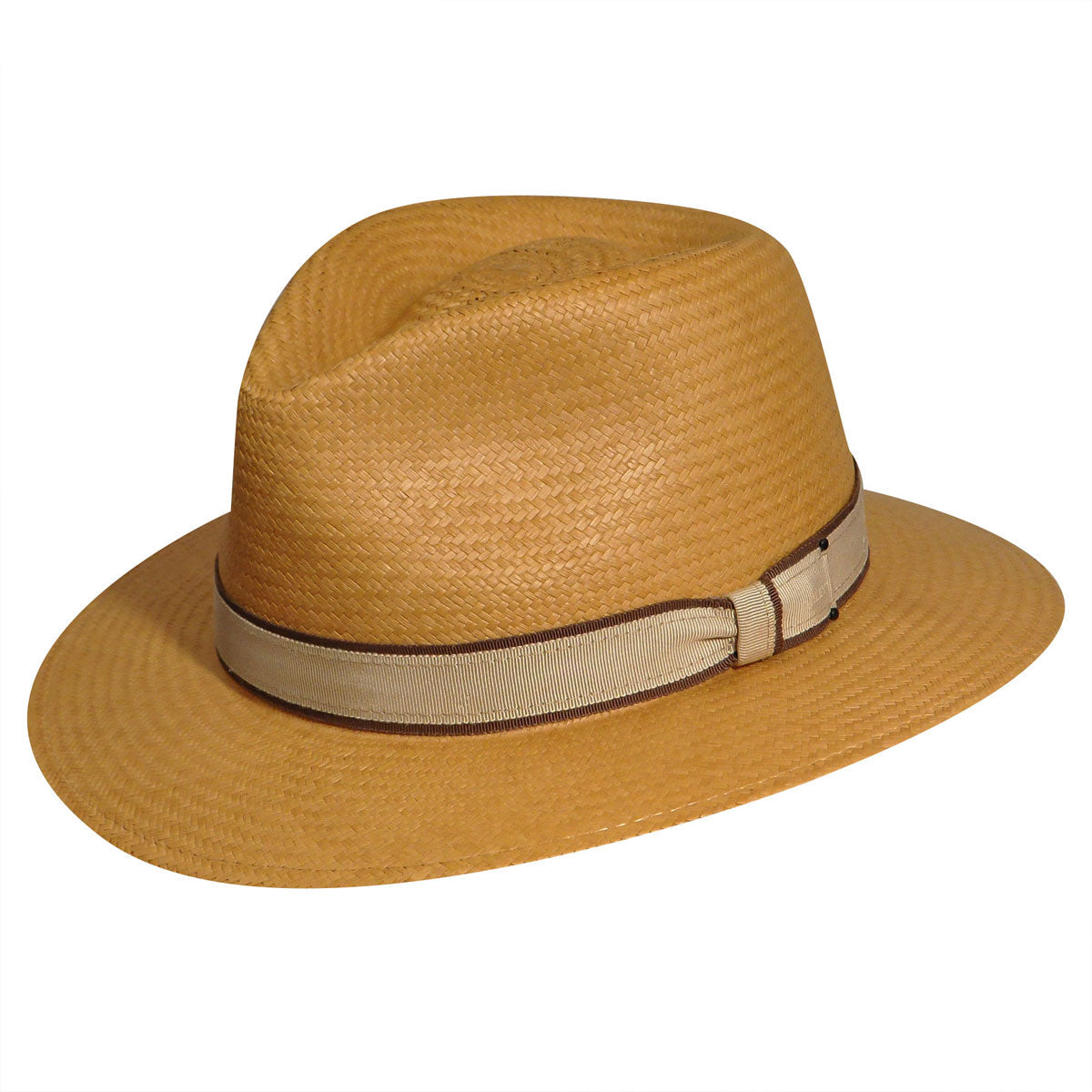 Brooks Panama Fedora - Genuine Ecuador Toquilla Straw Hat - Bailey Western