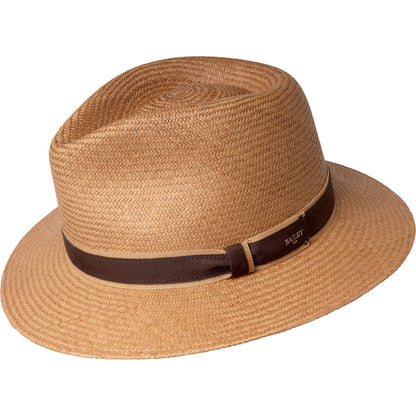 Brooks Panama Fedora - Genuine Ecuador Toquilla Straw Hat - Bailey Western
