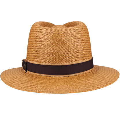 Brooks Panama Fedora - Genuine Ecuador Toquilla Straw Hat - Bailey Western
