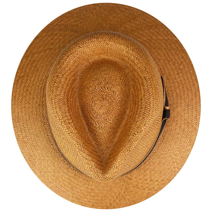 Brooks Panama Fedora - Genuine Ecuador Toquilla Straw Hat - Bailey Western