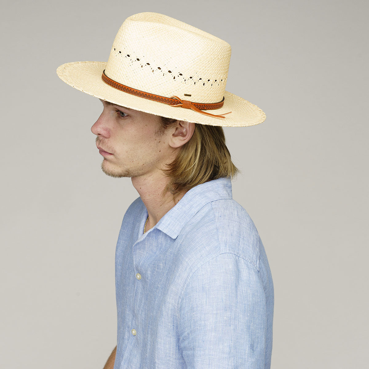Horan Fedora: 100% Toquilla Palm Straw - Bailey Hats - Bailey Western