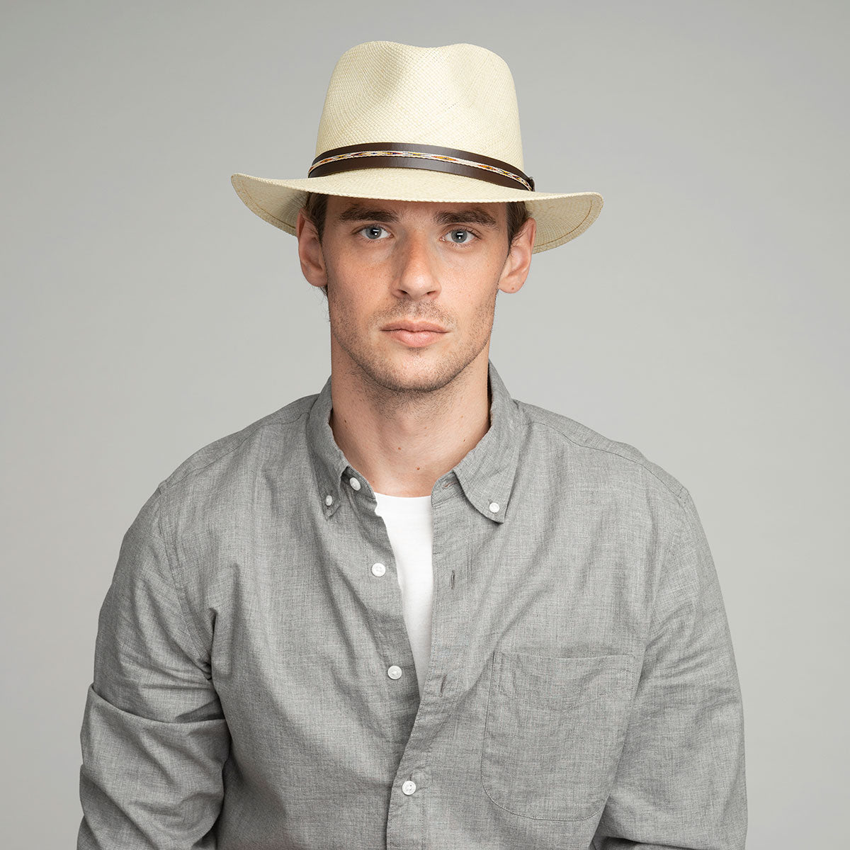 Stansfield Panama Fedora - Hand-Woven Brisa Weave Hat - Bailey Western