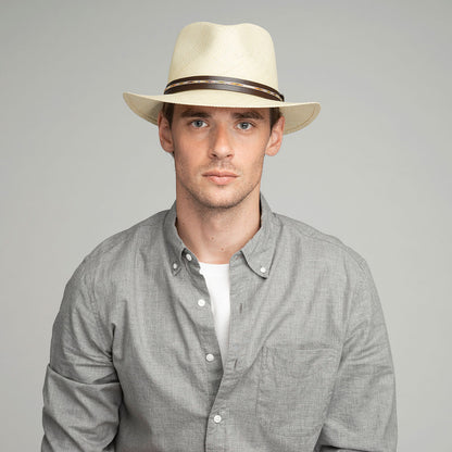 Stansfield Panama Fedora - Hand-Woven Brisa Weave Hat - Bailey Western