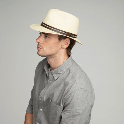 Stansfield Panama Fedora - Hand-Woven Brisa Weave Hat - Bailey Western