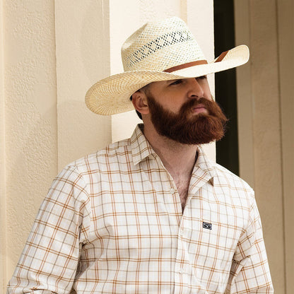 Honor 10X USA Hat - Premium 100% Paper Straw Design - Bailey Western
