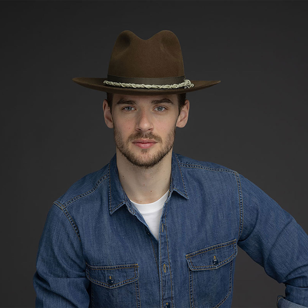 Bailey 1922 Bartham Fedora - Pinch Front Crown - Bailey Western